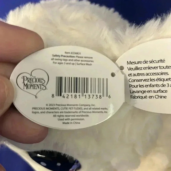 Precious Moments 7" Cutie Pet-Tudies Girl Lamb - Picture 6 of 7